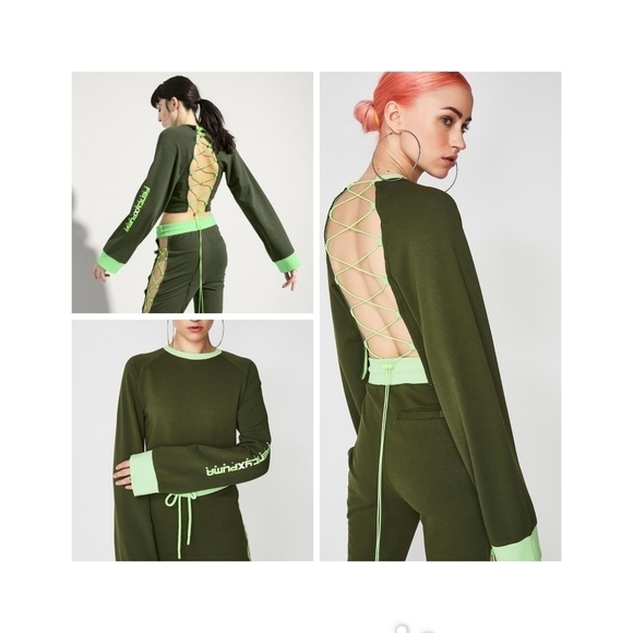 HP. Fenty Puma By Rhianna Laced Sweatshirt - Picture 1 of 10